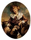 Jacques Emile Blanche Wall Art - Portrait Of Antonin De Mun As A Young Boy